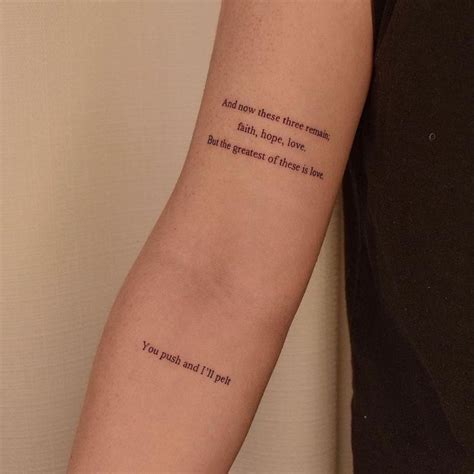 Pin de Bell en Beauty | Tatuaje texto, Tatuaje de inspiración, Tatuajes ...
