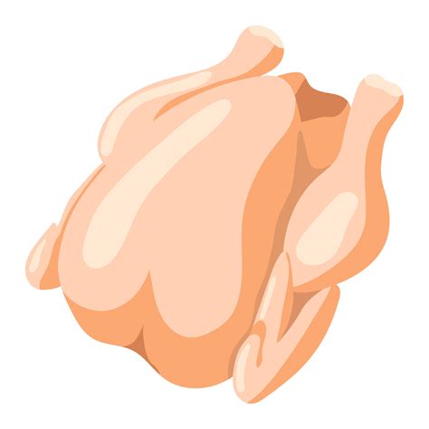 chicken meat vector isolated on white background. 21334971 Vector Art ...