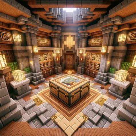 Stone and Wood Minecraft Treasure Room | AI Art Generator | Easy-Peasy.AI