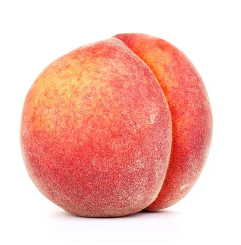 Premium Photo | Ripe peach isolated on white