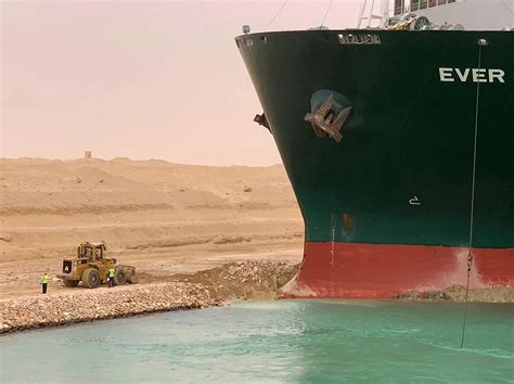 Suez Canal blocked by massive container ship Ever…