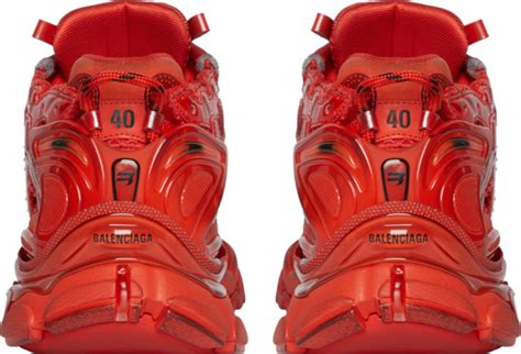 Balenciaga Red 'Runner' Sneakers | INC STYLE