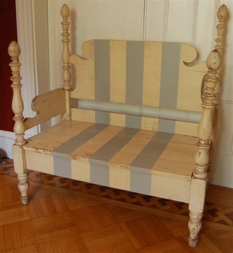antique bed bench yellow chair market