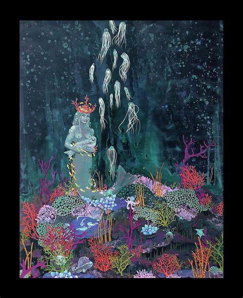 She Who Harbours the Sea by Linda Storm (2019) : Painting Acrylic on