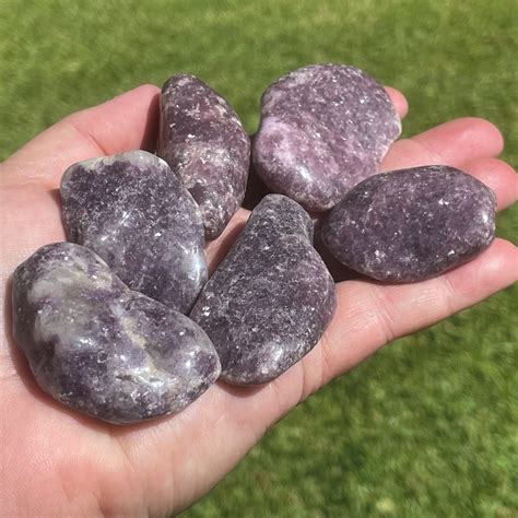 Lepidolite Tumble for Anxiety Relief and Mediation - The Rock Crystal Shop