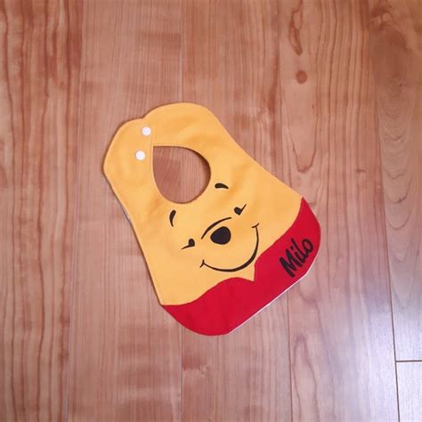 WINNIE THE POOH Bib Waterproof Bibs Cotton Bibs Handmade | Etsy