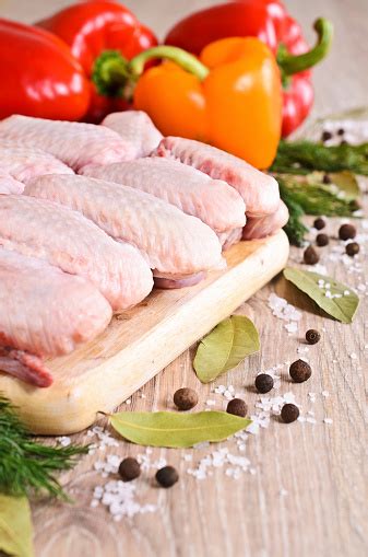 sayap ayam mentah foto stok  gambar  ayam unggas