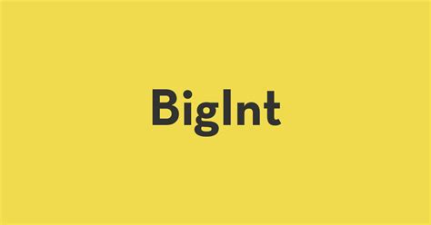 JavaScript: BigInt - Tilde Loop Blog
