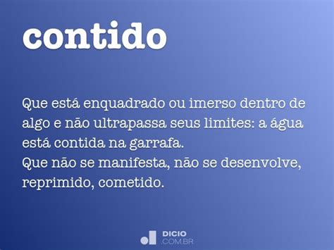 O Que Significa Contido