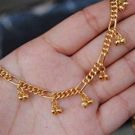 anklets designs  gold