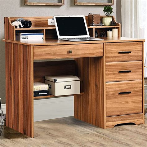 computer desk  drawers  hutch home office desk writing table