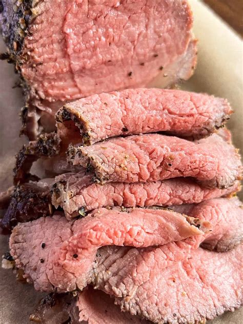 Garlic Herb Crusted Eye of Round Roast Beef - Big Delicious Life