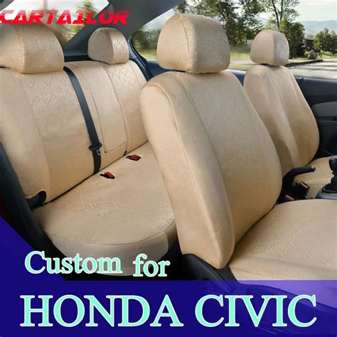 CARTAILOR custom fit seat covers for Honda civic car seat cover ice ...