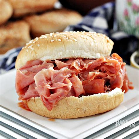 BBQ Chipped Ham Sandwiches | Renee's Kitchen Adventures