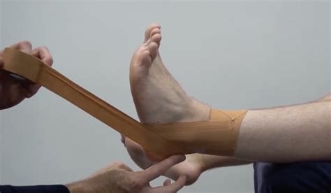 ankle taping heel lock