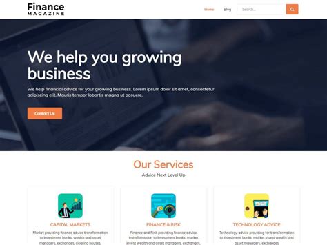 finance magazine  wordpress theme freethemeshub
