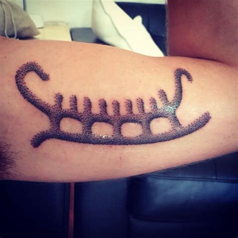 ship tattoo done by viking tattoo artist Colin Dale :D Dotwork Handpoke ...