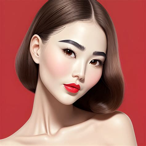 The face shape belongs to the melon seed face or oval face shape. The