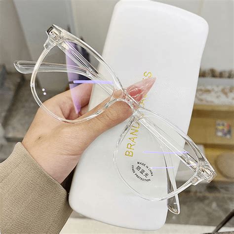 Transparent Finished Myopia Glasses Men Women Black Eyeglasses ...