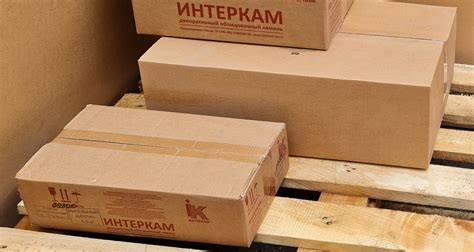 Упаковка декоративного кирпича и камня