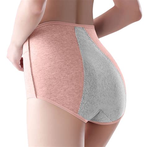 4 Packs Womens Period Underwear Front Back Leak Proof Menstrual Pure