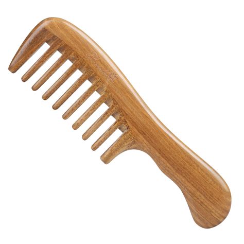 amazoncom breezelike sandalwood hair comb  static handmade wide