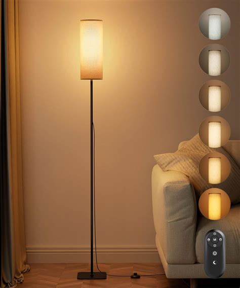 bedee Floor Lamp for Living Room - Modern Standing Lamps 6 Color