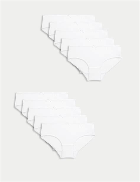 Girls’ White Knickers at M&S