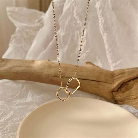 Double Ring - Necklace - The Blingspot Studio