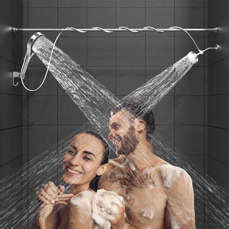 NTPN Dual Shower Head for Couples: High Pressure Double Shower Heads
