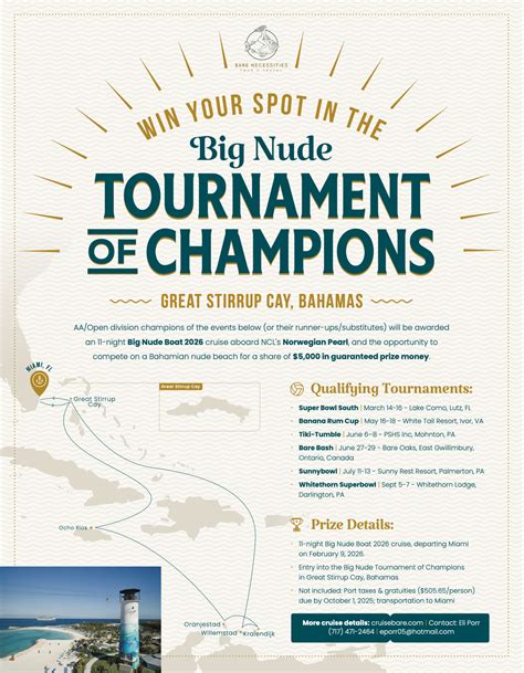 Big Nude Boat 2026 - Volleyball - Bare Necessities - Nude Cruise - Nude