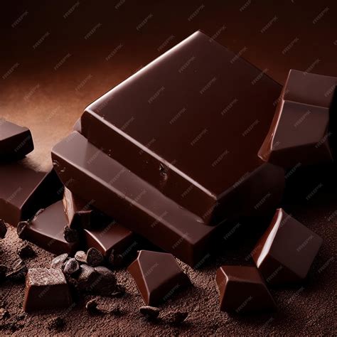 Premium AI Image | Premium Dark chocolates ai generated