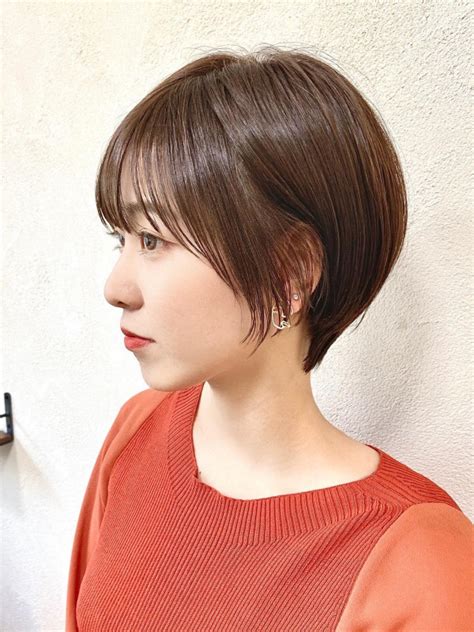 小顔見せ【ひし形ショートボブ】面長さん向け似合わせショートボブスタイル｜ショートヘアー