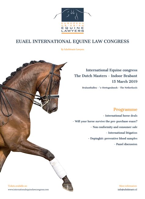 EUAEL International Equine Law Congress 2019 - European Us Asian Equine