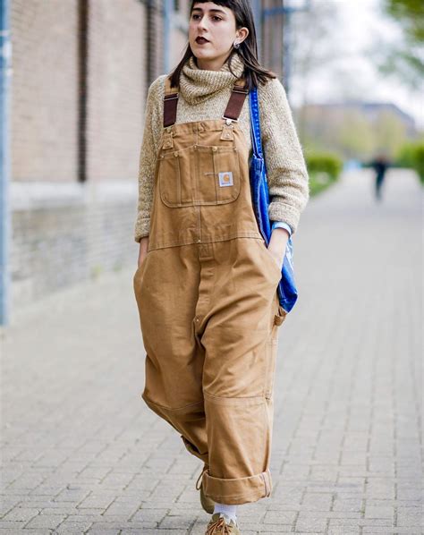 pin  brighter  fall  overalls women outfits carhartt overalls
