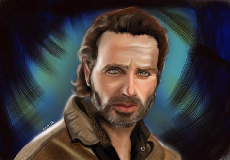 rick grimes walking dead  behance