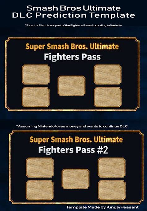 smash dlc template  kinglypeasant  deviantart