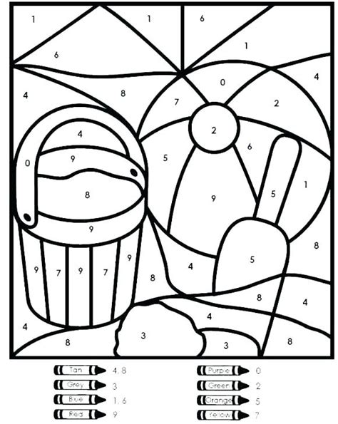 easy color  number  preschool  kindergarten