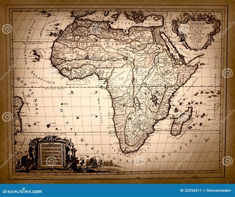 Vintage Africa Map Stock Photography | CartoonDealer.com #21985172