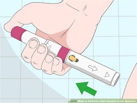 perform   injection   abdomen  steps