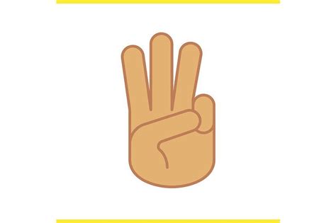 finger salute icon