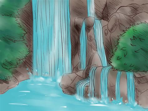 Simple Waterfall Drawing at GetDrawings | Free download