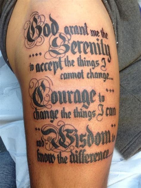 Serenity Prayer Tattoo Ideas