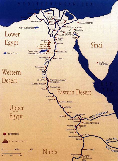 Ancient Egypt Map - Ancient Information