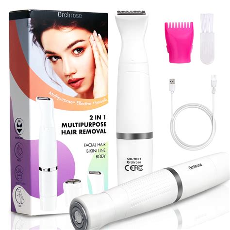 Painless 2-in-1 Facial and Bikini Hair Remover for Women - Rechargeable