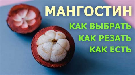 Мангостин или королевский фрукт, как выбирать, резать и есть - YouTube