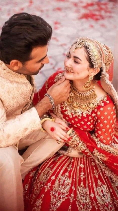 Hania Amir Stunning Bridal Looks ️ | Bride groom photoshoot, Indian ...