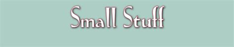 small stuff miniature digest