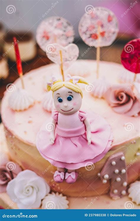 Birthday Cake for a Little Girl Stock Photo - Image of christmas ...