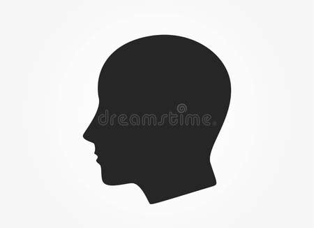 human head icon black  white person sign web design symbol